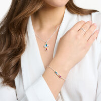 Bracelet avec pierres colorées - argent sterling 925