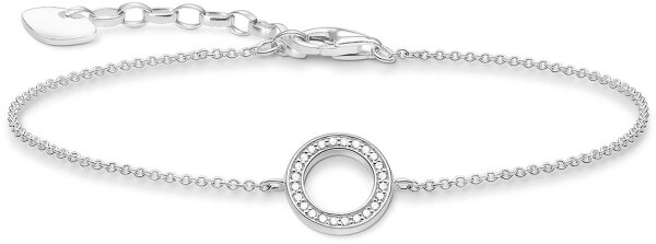 Bracelet cercle avec petites pierres - argent sterling 925