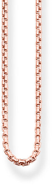Chaîne vénitienne - plaqué or rose 750