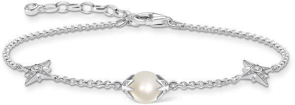 Bracelet perle avec étoiles - argent sterling 925