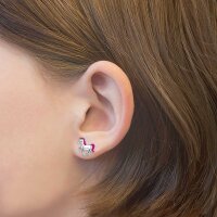 Prinzessin Lillifee 9048519 puces d’oreilles cheval rose en argent sterling 925