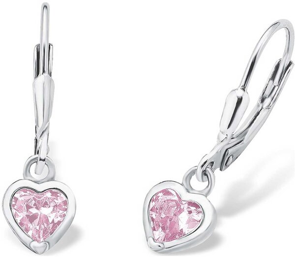 Prinzessin Lillifee 9081905 boucles d’oreilles pendantes avec cœurs roses