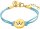 Prinzessin Lillifee 2034003 bracelet en textile avec couronne en acier inoxydable doré
