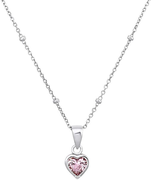 Prinzessin Lillifee 2033373 collier avec perles de métal intégrées et pendentif cœur