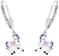Prinzessin Lillifee 2034217 boucles d’oreilles pendantes avec pendentif licorne