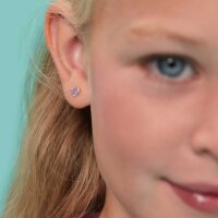 Prinzessin Lillifee 2027218 puces d’oreilles cœur avec petites pierres
