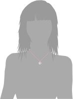 Prinzessin Lillifee 2033998 collier en textile avec cœurs en acier inoxydable