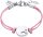 Prinzessin Lillifee 2034000 bracelet en textile avec cœurs en acier inoxydable