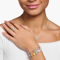 Charm pendentif goutte 3D avec une pierre - argent sterling 925