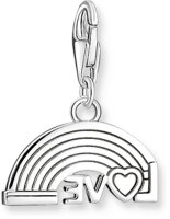 Charm pendentif arc-en-ciel 3D coloré - argent sterling 925