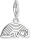 Charm pendentif arc-en-ciel 3D coloré - argent sterling 925