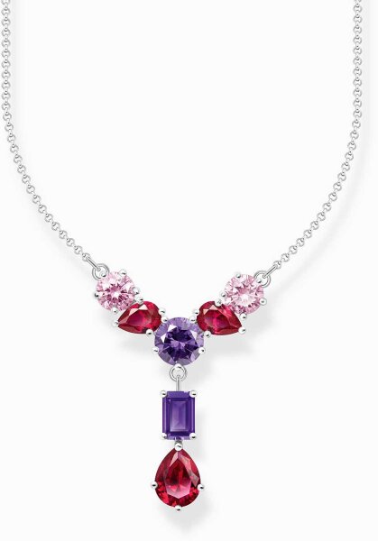 Collier serti de pierres multicolores - Thomas Sabo modèle: KE2195-477-7