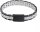 Bracelet à maillons en acier inoxydable argent/noir - Tommy Hilfiger modèle: 2790503