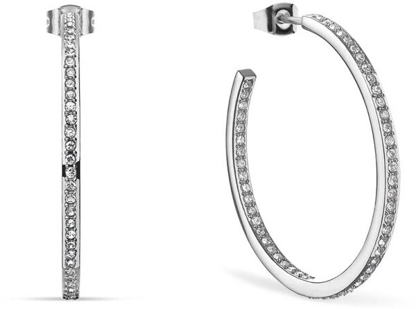 Créoles en acier inoxydable avec petites pierres - Bering Jewelry modèle: 731-17-05