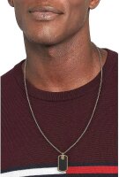 Chaîne vénitienne avec pendentif en cuir -...