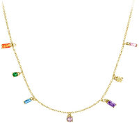 Collier avec pendentifs colorés - s.Oliver Jewelry...