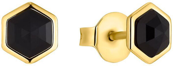 Puces d’oreilles carrées avec insert noir - s.Oliver Jewelry modèle: 2034897