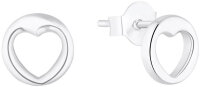 Puces d’oreilles avec découpe cœurs -...