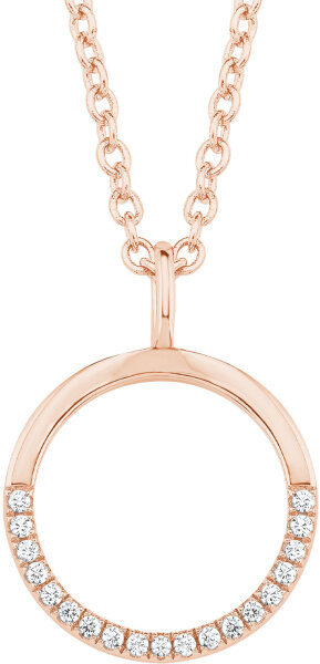 Collier avec pendentif rond plaqué or rose - s.Oliver Jewelry modèle: 2026070