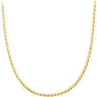 Collier maille gourmette en acier inoxydable IP or -...