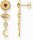 Boucles d’oreilles pendantes longues talismans cosmiques en 3D - Thomas Sabo modèle: H2277-995-7