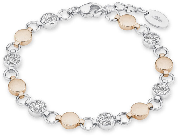 Bracelet bicolore avec cristaux - s.Oliver Jewelry modèle: 9239443