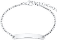 Bracelet maille vénitienne avec plaque...