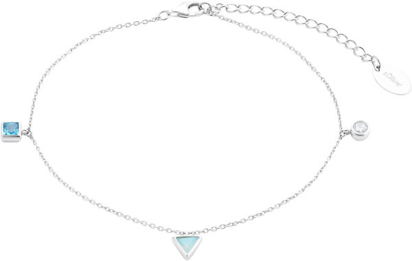 Chaîne de cheville avec 3 pendentifs - s.Oliver Jewelry modèle: 2034572