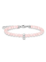 Charm bracelet avec perles de quartz rose - Thomas Sabo...