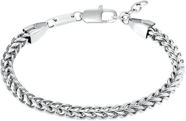 Bracelet / chaîne double maille couleur argent - s.Oliver Jewelry modèle: 2032542