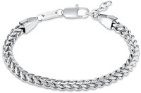 Bracelet / chaîne double maille couleur argent - s.Oliver Jewelry modèle: 2032542