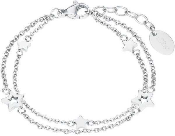 Bracelet double rang enfant avec pendentifs étoiles - s.Oliver Jewelry modèle: 2027453