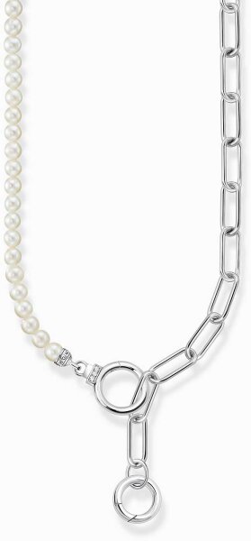 Collier en chaîne et perles avec deux fermoirs - Thomas Sabo modèle: KE2193-167-14