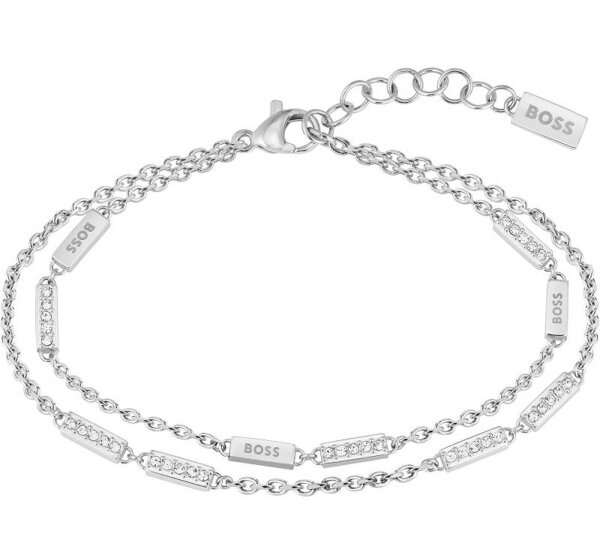 Boss Jewelry 1580448 - bracelet double rang LARIA avec éléments de liaison