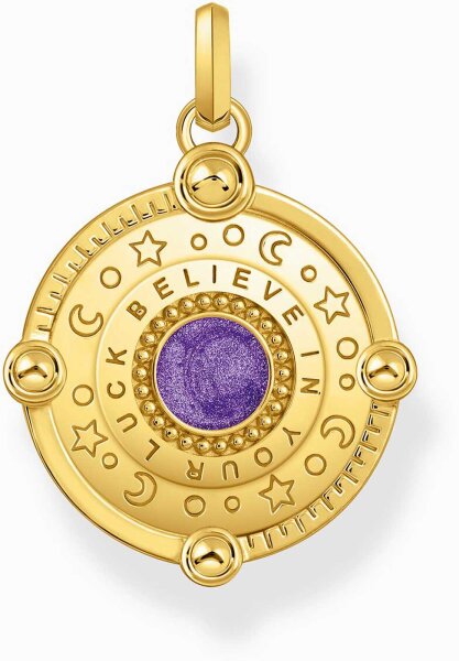 Pendentif de chaîne avec œil et détails cosmiques - Thomas Sabo modèle: PE956-565-13