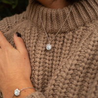 Shade collier avec pendentif soleil - Holzkern modèle: Jewelry