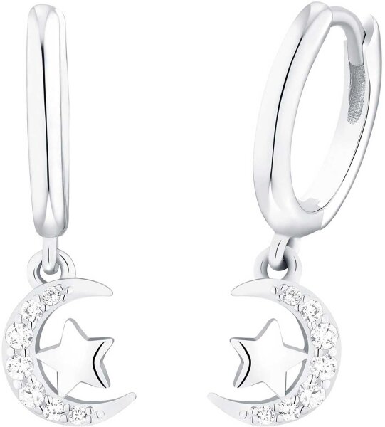 Prinzessin Lillifee 2035294 boucles d’oreilles pendantes lune avec étoile
