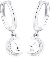 Prinzessin Lillifee 2035294 boucles d’oreilles pendantes lune avec étoile