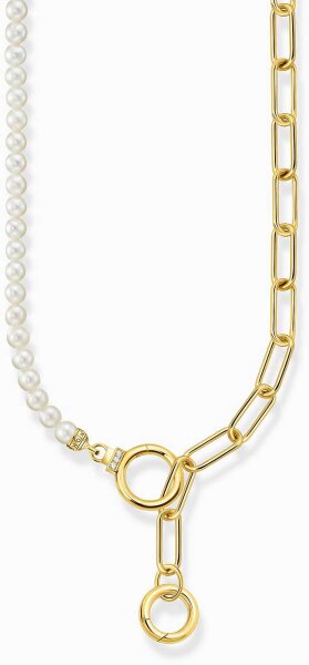 Collier en chaîne et perles avec deux fermoirs - Thomas Sabo modèle: KE2193-445-14