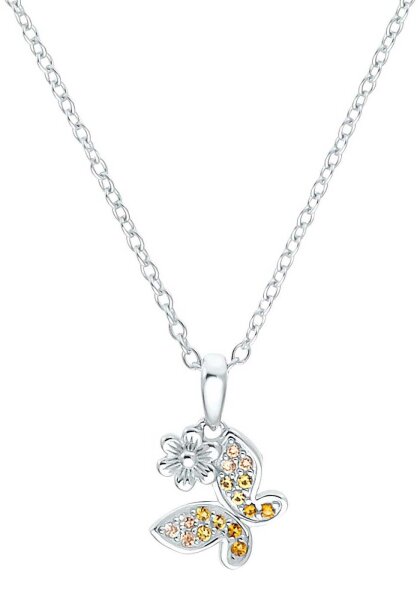 Prinzessin Lillifee 2035991 collier avec pendentif papillon et fleurs