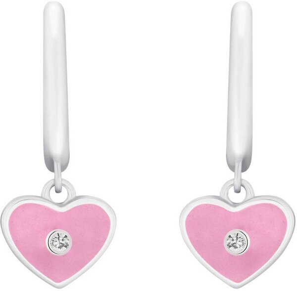 Prinzessin Lillifee 2035982 boucles doreilles pendantes avec cœurs et petites pierres