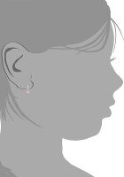 Prinzessin Lillifee 2035982 boucles doreilles pendantes avec cœurs et petites pierres