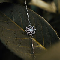 Aphonia bracelet avec pendentif flocon de neige - Holzkern modèle: Jewelry