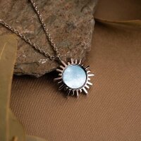 Shade collier avec pendentif soleil - Holzkern modèle: Jewelry