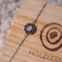 Composition bracelet avec pendentif en nacre blanche - Holzkern modèle: Jewelry