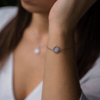 Composition bracelet avec pendentif en nacre blanche - Holzkern modèle: Jewelry