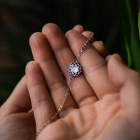 Composition bracelet avec pendentif en nacre blanche - Holzkern modèle: Jewelry