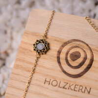 Composition bracelet avec pendentif en nacre blanche - Holzkern modèle: Jewelry