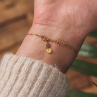 Facade bracelet avec pendentif carré en bois - Holzkern modèle: Jewelry