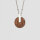 Opacity collier avec pendentif rond en bois - Holzkern modèle: Jewelry